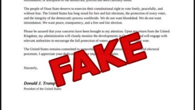 The letter circulating on Facebook and attributed to United States President Donald J. Trump was not supported by any official White House record.