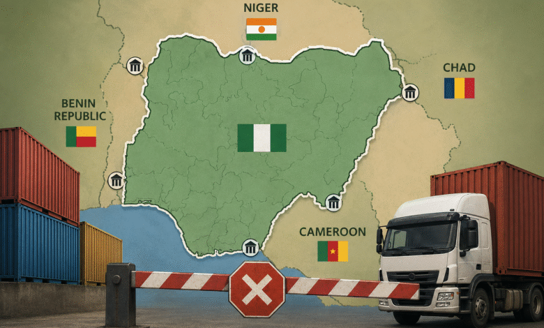 Author's Graphic presentation of Border Closure