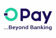 Opay logo featuring a green circular symbol and the word “Opay” in dark purple, with the tagline “…Beyond Banking” underneath.