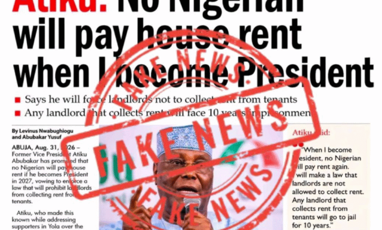 Fabricated Newspaper Font Page