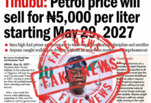The fabricated newspaper carrying the false claim